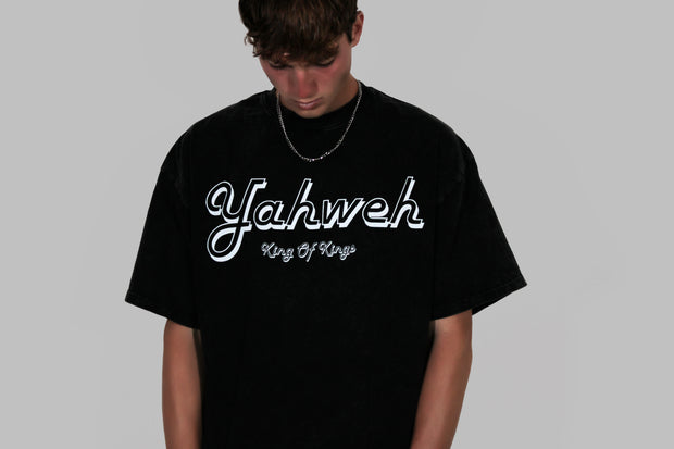 Yahweh Acid Wash Oversize T-Shirt